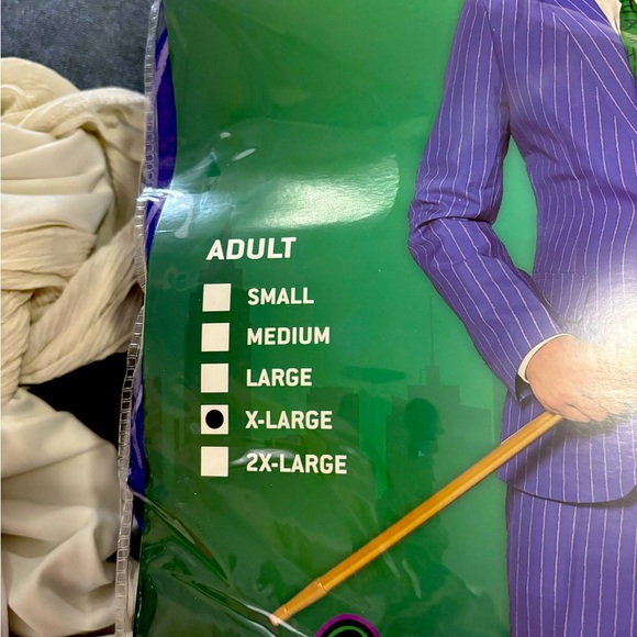 EUC Spirit of Halloween XL Joker Costume with Joker Wig (wig sold separately) - Picture 3 of 5